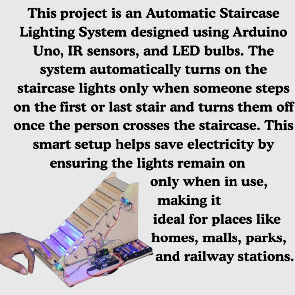 Arduino Automatic Staircase Lighting System