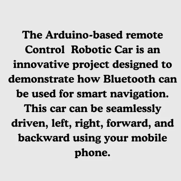 Remote Control Robotic Car