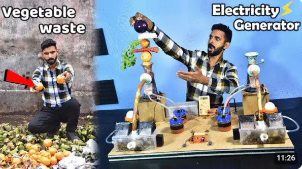 Vegetable Waste Electricity Generator