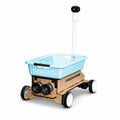 Food Delivery Robotic Car With Sorrow Man